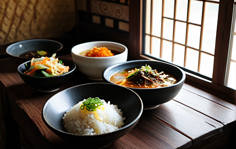 국산 재래식푸드 - **Prompt 1: The First Taste of Homemade Doenjang**
"A candid, intimate shot inside a small, rust...