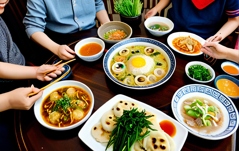 국산 재래식푸드 - **Prompt 2: Ajumma's Fermentation Wisdom**
    "A vibrant, sun-drenched scene in a traditional Korea...